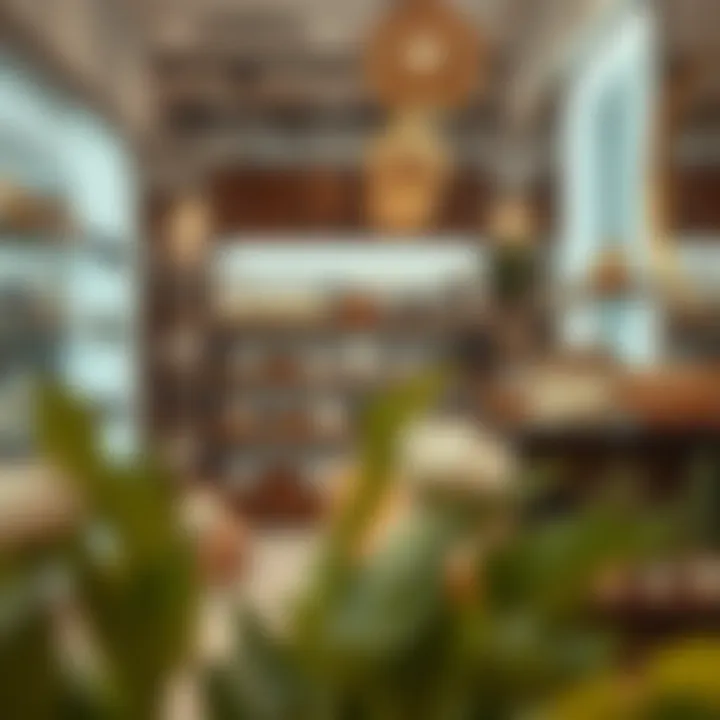 Inside a boutique at محلات ديرفيلدز highlighting unique product offerings