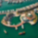 Aerial view of Dubai Creek Harbour showcasing The Cove area