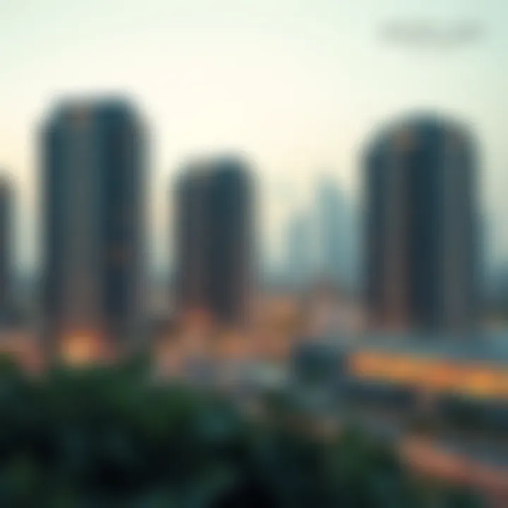 An architect's rendering of upcoming sustainable developments in Dubai الديرة