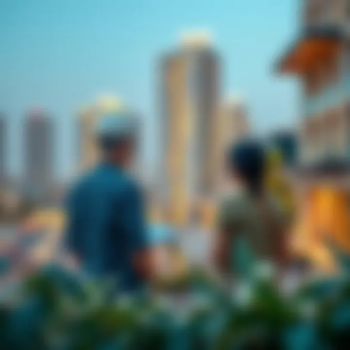 Investors examining real estate opportunities in Dubai Hills Collective 2.0