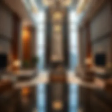 Close-up of luxury apartment interiors showcasing high-end design