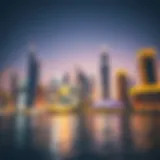 Modern skyline of Dubai showcasing iconic architectural designs