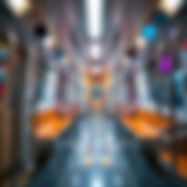 Interior of a Dubai Metro train showcasing modern amenities