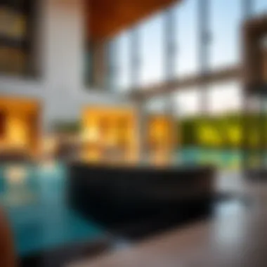 Luxurious amenities within Elz Residence including swimming pool and gym