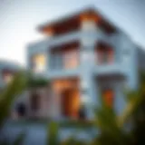 Elegant exterior view of Fairway Villas showcasing modern architecture