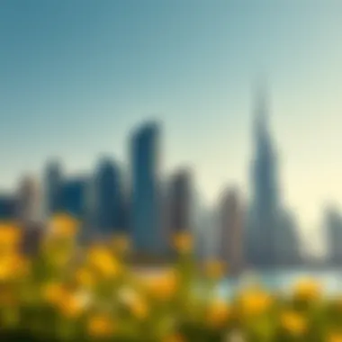 Stunning skyline of Dubai featuring iconic architecture.