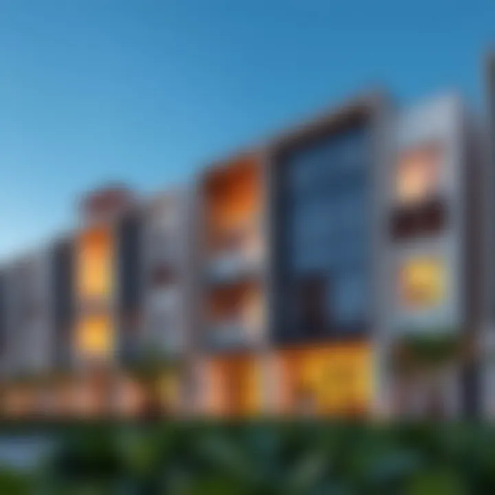 Modern architectural design of Gardenia residences