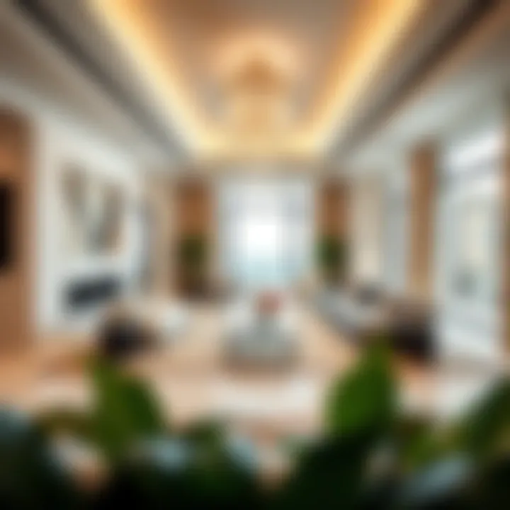 Elegant interior design of a Dubai vacation home