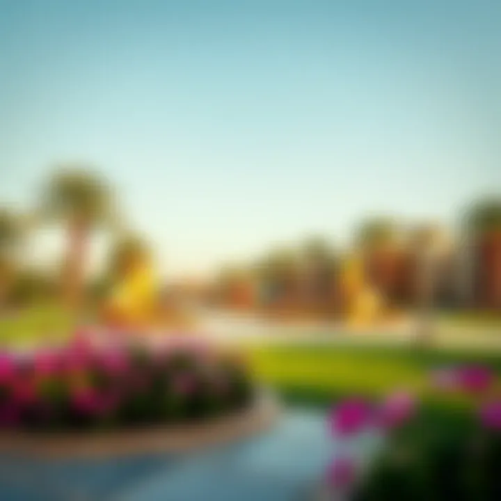 Community park with recreational facilities