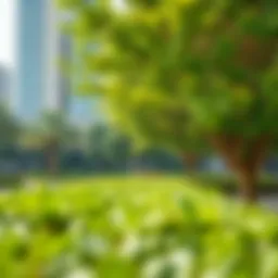 Lush greenery in Green Land, Bur Dubai