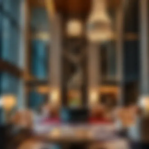 Elegance in Hotel Design Luxurious hotel lobby showcasing elegance