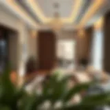 Luxury hotel apartment interior showcasing elegant design