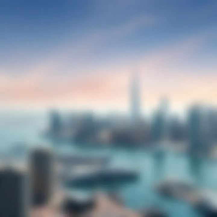 Panoramic view of Dubai Marina skyline showcasing real estate potential