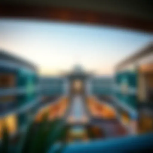 Panoramic view of Jumeirah Beach Mall showcasing its architectural beauty