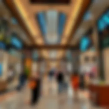 Retail Experience at Jumeirah Beach Mall Vibrant retail spaces filled with shoppers exploring various brands