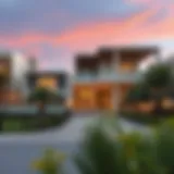 Stunning view of Jumeirah Park showcasing modern villa architecture