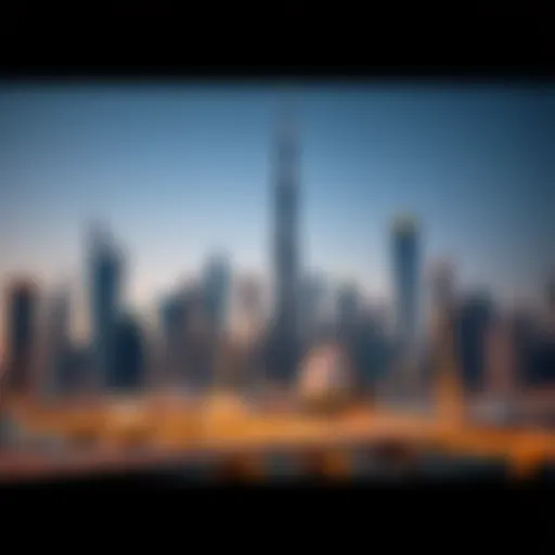 Stunning skyline of Dubai featuring iconic skyscrapers