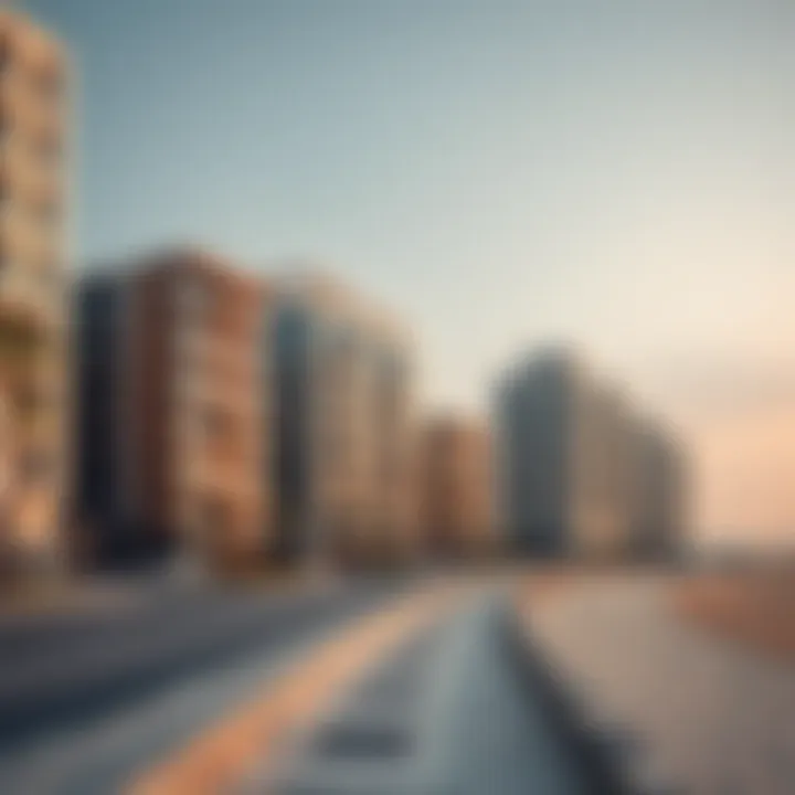 Luxurious residential developments surrounding the beach area