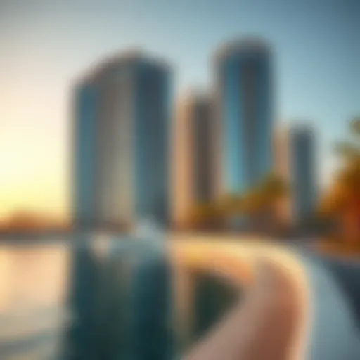 Stunning view of Lakeshore Towers showcasing modern architectural design