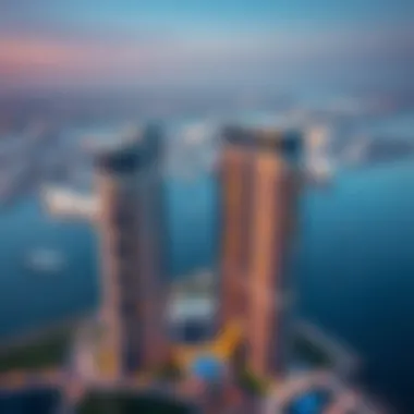Real Estate Market Overview of Lakeshore Towers Aerial view of the real estate market highlighting Lakeshore Towers