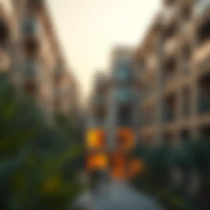 Leasehold property in a bustling Dubai neighborhood