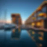Stunning waterfront view of marina houses
