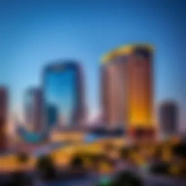 Stunning view of the hotel from the skyline
