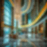 Luxurious lobby of Millennium Hotel Al Barsha