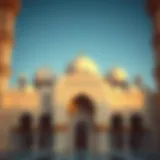 Stunning intricate details of a mosque's facade