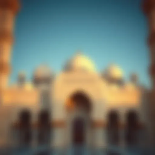 Stunning intricate details of a mosque's facade