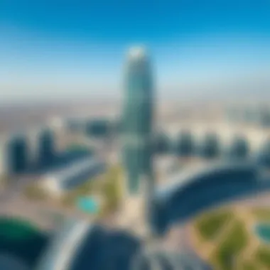 Aerial view of Nopoli Tower with surrounding amenities