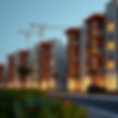 New Residential Community Development in Dubai Modern residential community under construction in Dubai