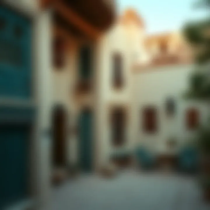 Cultural significance of old houses depicted through local crafts and decorations