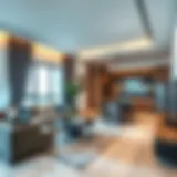 Modern Design in One-Bedroom Living Stylish one-bedroom apartment interior showcasing modern design