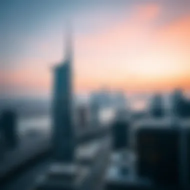 Stunning Skyline View from JLT Stunning skyline view from Jumeirah Lake Towers