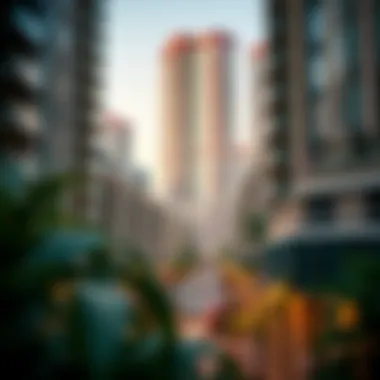 Vibrant Community in JLT Vibrant community view in Jumeirah Lake Towers