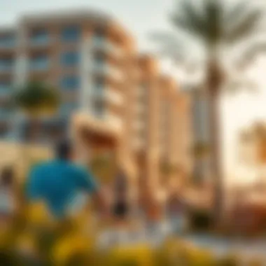 Vibrant community life at Park Horizon with recreational areas