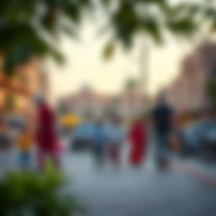 Vibrant community life in Al Qusais with local markets and parks