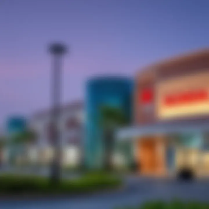 Key amenities in Al Qusais including schools and shopping centers