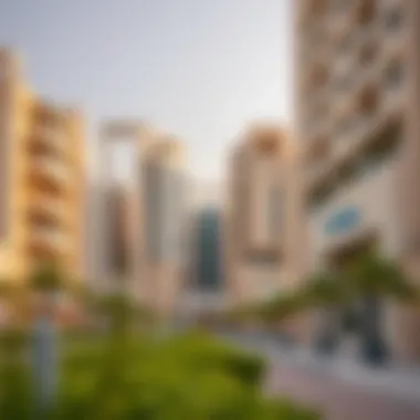 Modern Architecture in Al Qusais Modern architecture in Al Qusais highlighting residential and commercial buildings