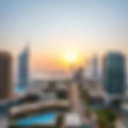 Stunning skyline view of Dubai's residential areas