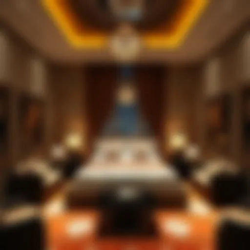 Luxurious private room interior in Dubai