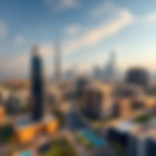 Skyline view of modern Dubai properties