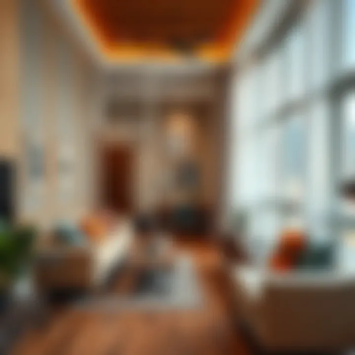 A cozy apartment interior representing typical rental properties in Karama.