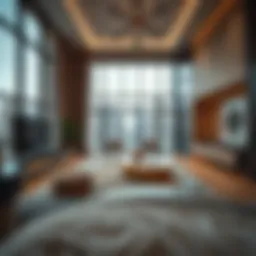 Luxurious apartment interiors in Dubai showcasing modern design.