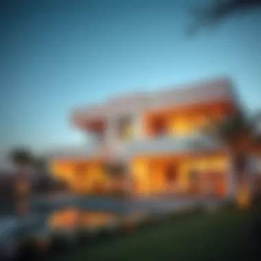 Luxurious villa in Al-Qurain showcasing modern architecture