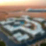 Aerial view of Rivana: The Valley showcasing its unique architectural design