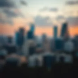 Stunning skyline of ريفيرا دبي داون تاون showcasing modern architecture