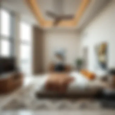 Modern room interior highlighting rental property options in Al Jaddaf