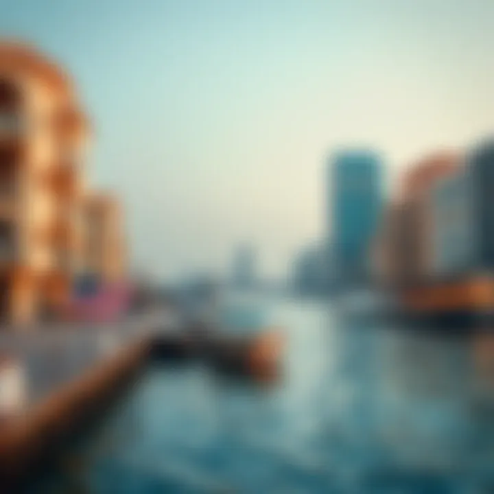 Scenic view of Al Jaddaf waterfront, illustrating the locality's appeal